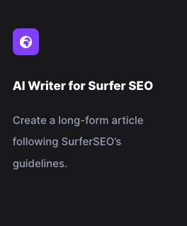 AI Writer for Surfer SEO