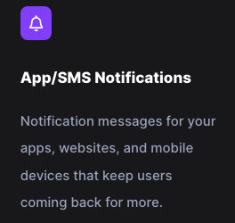 App/SMS Notifications
