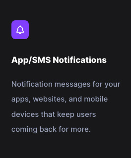 App/SMS Notifications