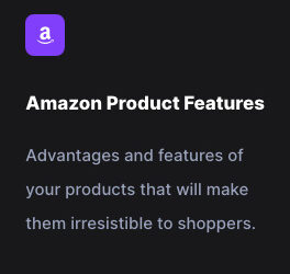 Amazon Product Features