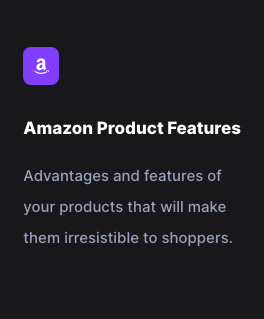 Amazon Product Features