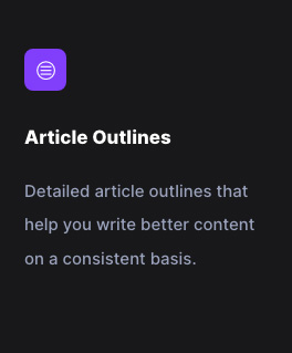 Article Outlines