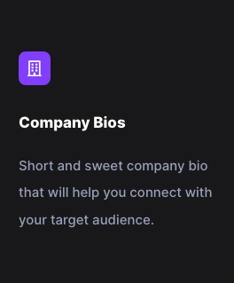 Company Bios