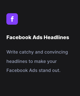 Facebook Ads Headlines