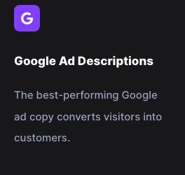 Google Ad Descriptions