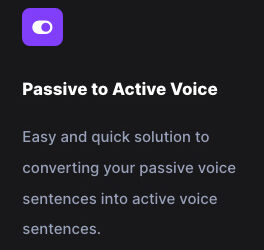 Passive to Active Voice