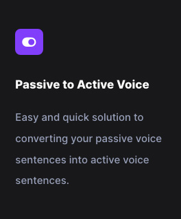 Passive to Active Voice