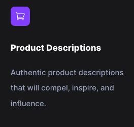Product Descriptions