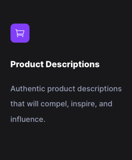 Product Descriptions