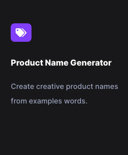 Product Name Generator