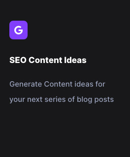 SEO Content Ideas