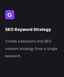 SEO Keyword Strategy