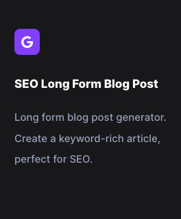 SEO Long Form Blog Post