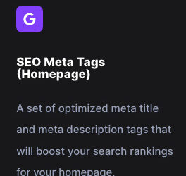 SEO Meta Tags Homepage