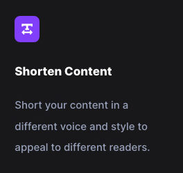 Shorten Content