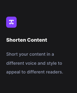 Shorten Content