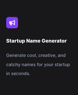 Startup Name Generator