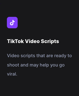 TikTok Video Scripts