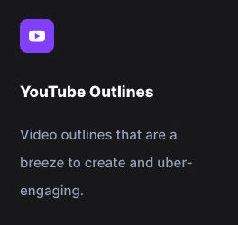YouTube Outlines