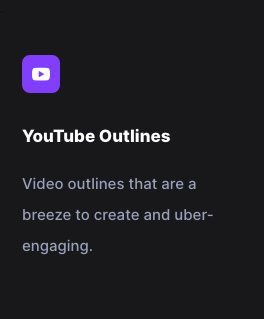 YouTube Outlines